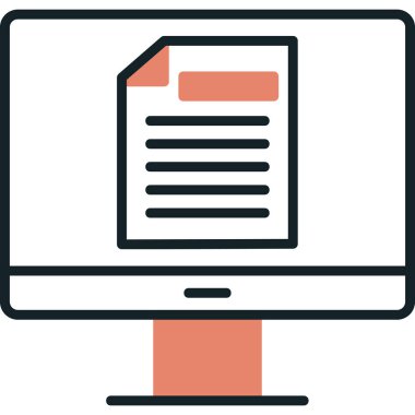 Çevrimiçi Test Ağı simgesi, vektör illüstrasyonu