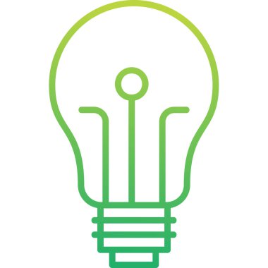 ampul simgesi, vektör illüstrasyonu