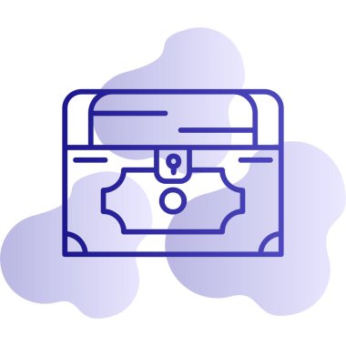 Göğüs simgesi, vektör illüstrasyonu basit tasarım