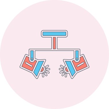 Spotlight simgesi, web basit illüstrasyon