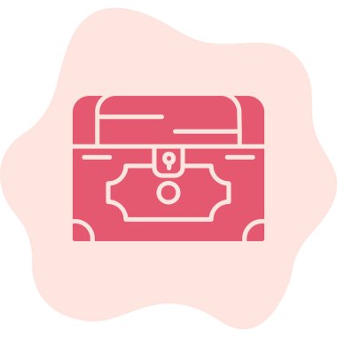 Göğüs simgesi, vektör illüstrasyonu basit tasarım