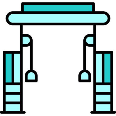 Cable Crossover Web simgesi basit illüstrasyonuName