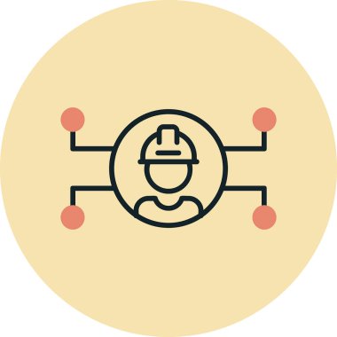 Mühendislik simgesinin vektör çizimi 