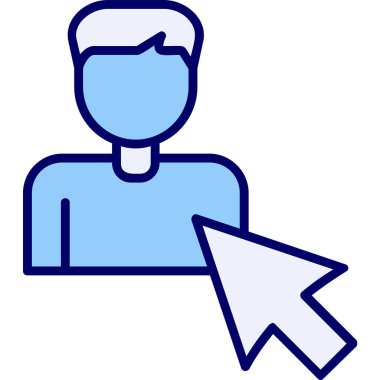 Seçili web simgesi vektör illüstrasyonu