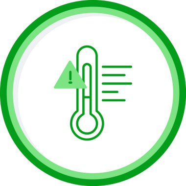 Sıcaklık web simgesi resimleme tasarımı