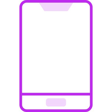 Cep telefonu simgesi, vektör illüstrasyonu 