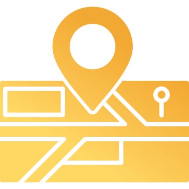 konum. Web simgesi basit illüstrasyon 