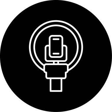 kablosuz şarj simgesi, vektör illüstrasyonu basit tasarım