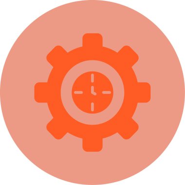 Zaman yönetimi simgesinin vektör illüstrasyonu 