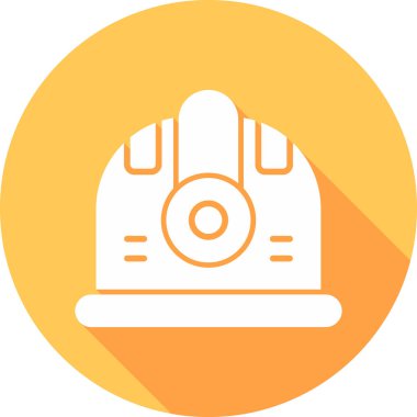 Kask simgesi vektör illüstrasyonu 