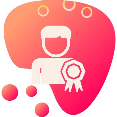 En İyi Çalışan simgesi vektör illüstrasyonu 