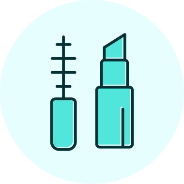 Makyaj Ağı simgesi basit illüstrasyon 