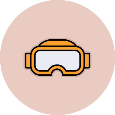 Gözlükler. Web simgesi basit illüstrasyon