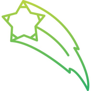 vector illustration of Shooting Stars icon