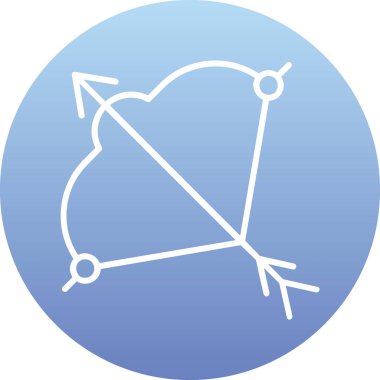 Viking yayı. Web simgesi basit tasarım