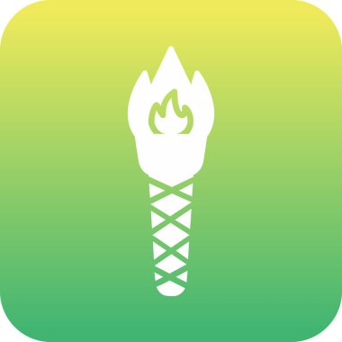 Meşalede yanan alev.