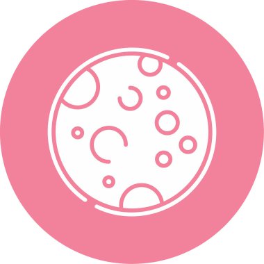 Dolunay simgesi, vektör illüstrasyonu