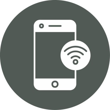 wifi vektör simgesi modern basit illüstrasyon 