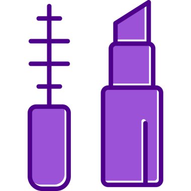 Makyaj Ağı simgesi basit illüstrasyon 