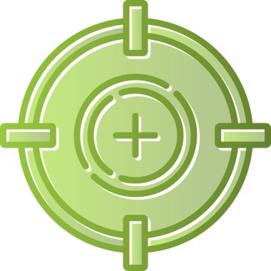 Crosshair simgesi, vektör illüstrasyonu basit tasarım