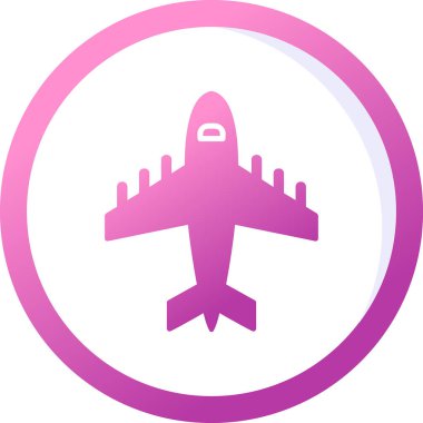 Uçak. Web simgesi basit illüstrasyon 