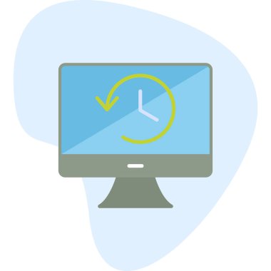 Tarih web simgesi. Basit resimleme