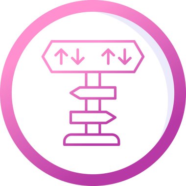 yönler web simgesi basit tasarım 