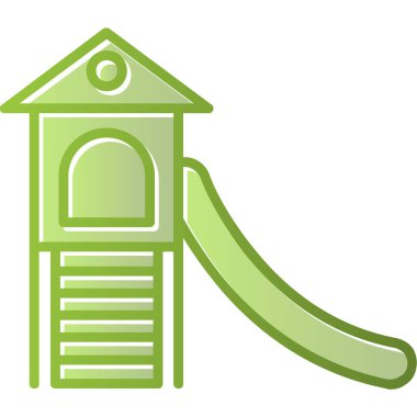 Oyun parkı. Web simgesi basit illüstrasyon