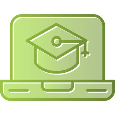 Eğitimin vektör illüstrasyonu modern simge 