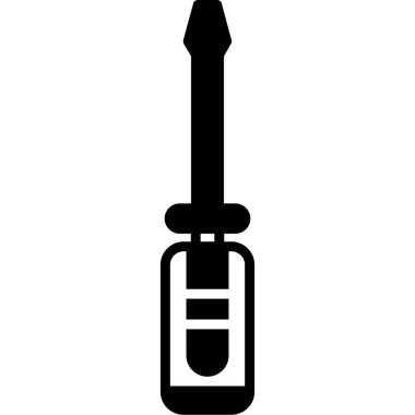 tornavida simgesi. Web için tornavida simgesinin karikatür çizimi