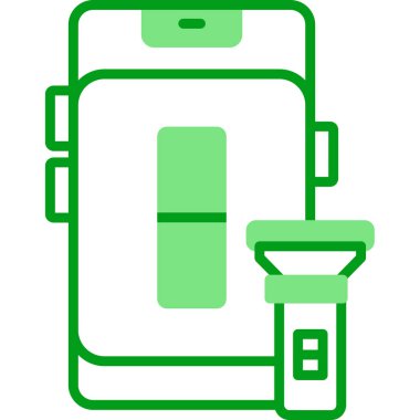 el feneri. Web simgesi basit illüstrasyon