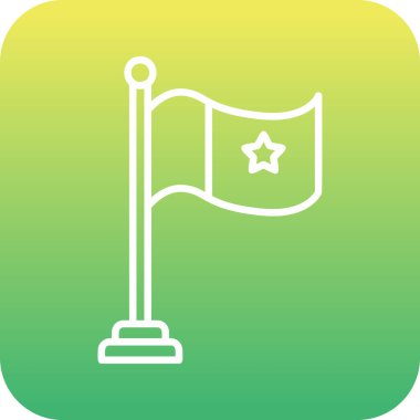 bayrak web simgesi, vektör illüstrasyonu 