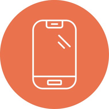 Akıllı telefon. Web simgesi basit illüstrasyon