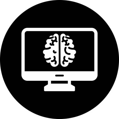 bilgisayar ekranı simgesi, vektör illüstrasyonu basit tasarım