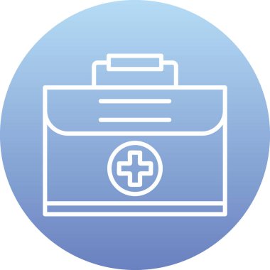 Tıbbi durum web simgesi, vektör illüstrasyonu 