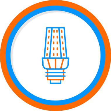 ampul simgesi, vektör illüstrasyonu