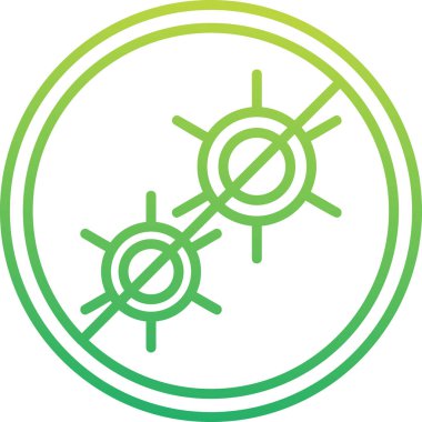 Antibakteriyel modern simgenin vektör çizimi        