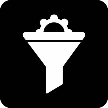 Vektör illüstrasyon Huni ağ simgesi 