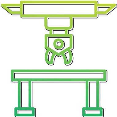 robot kolu web simgesi vektörü