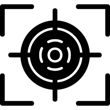 Hedef. Web simgesi basit illüstrasyon