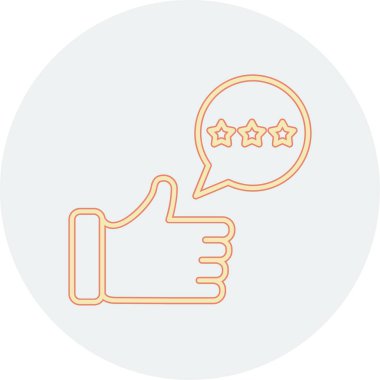 Geri bildirim simgesi, vektör illüstrasyon tasarımı 