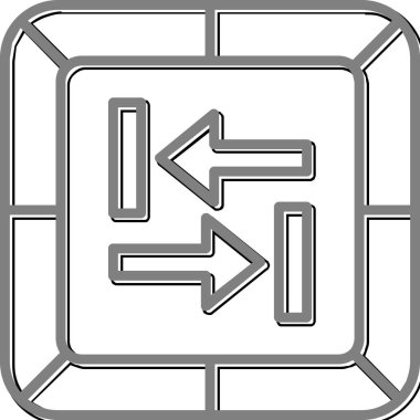 Sekme Anahtarı Web simgesi vektör çizimi