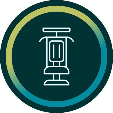 Modern Gym Machine simgesinin vektör çizimi         