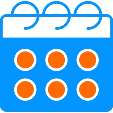 Takvim simgesi, vektör illüstrasyonu basit tasarım