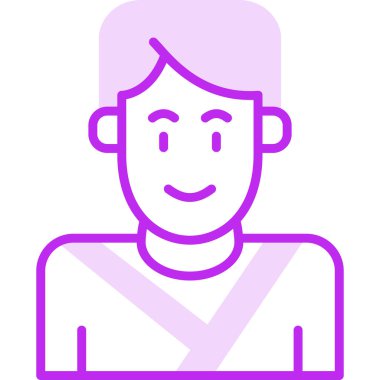 Adamım. Web simgesi basit illüstrasyon 