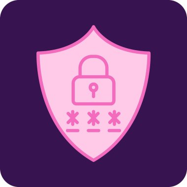 Gizlilik simgesi vektör illüstrasyon tasarımı