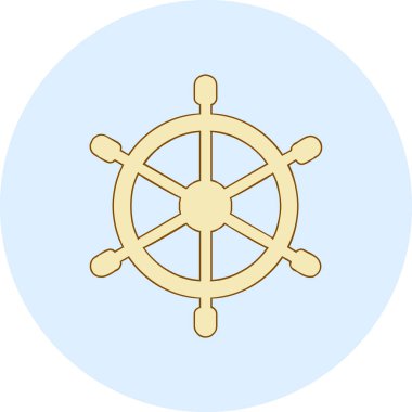 Dümen. Web simgesi basit illüstrasyon