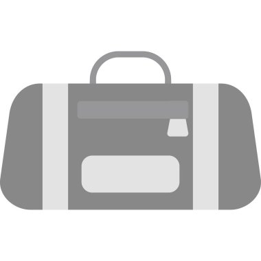 Spor çantası simgesi, vektör illüstrasyonu