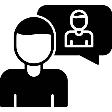 öz farkındalık simgesi, vektör illüstrasyonu basit tasarım