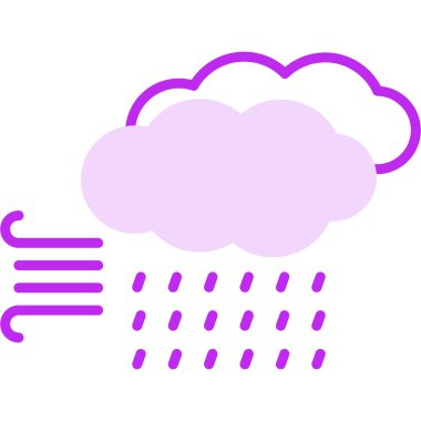 Storm Web simgesi, vektör illüstrasyonu 